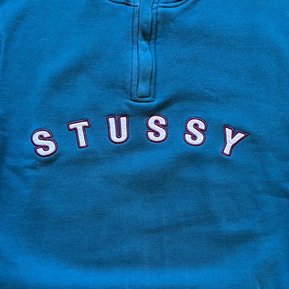 Stussy Embroidered Fleece Sweatshirt - Picture 2 of 4